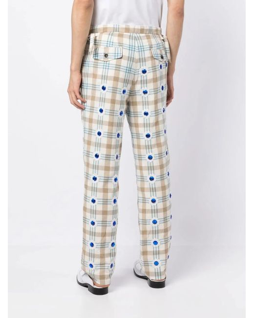 Bode Straight Broek in het White voor heren
