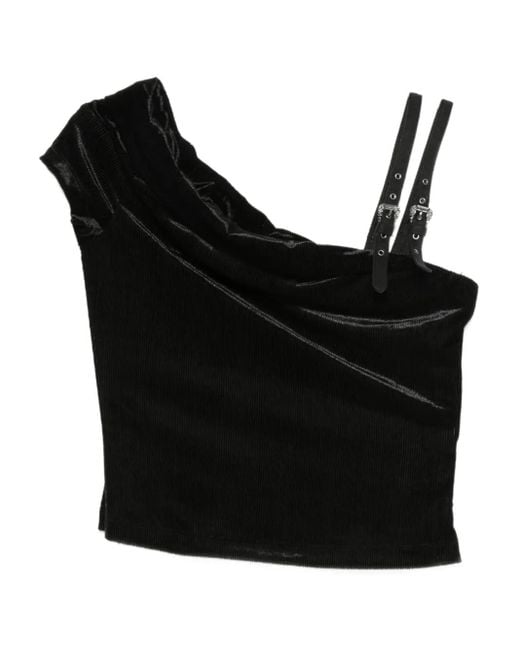 Versace Jeans Couture Black Sleeveless Tops