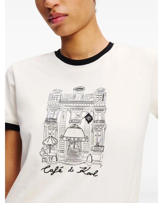 Karl Lagerfeld X Jorge Parra Tシャツ White
