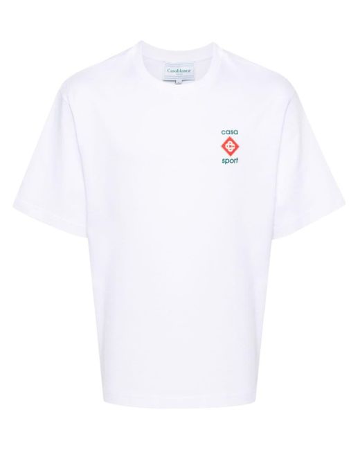 Casablancabrand White Casa Sport 3d T-shirt for men