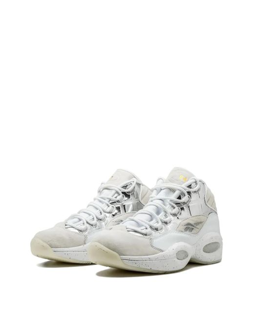 Reebok White Question Mid Bait Sneakers