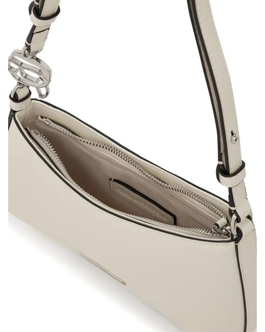Karl Lagerfeld White Shoulder Mini Natural Vivid