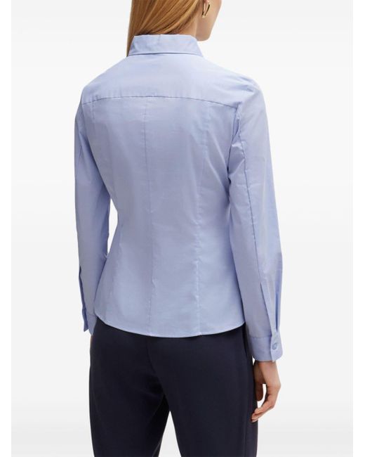 Camisa de manga larga Boss de color Blue