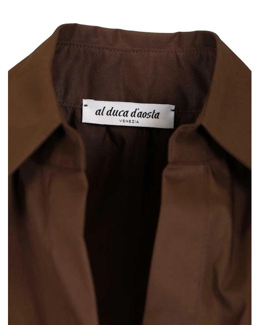 Al Duca D'aosta Brown Aletta Sleeveless Shirt