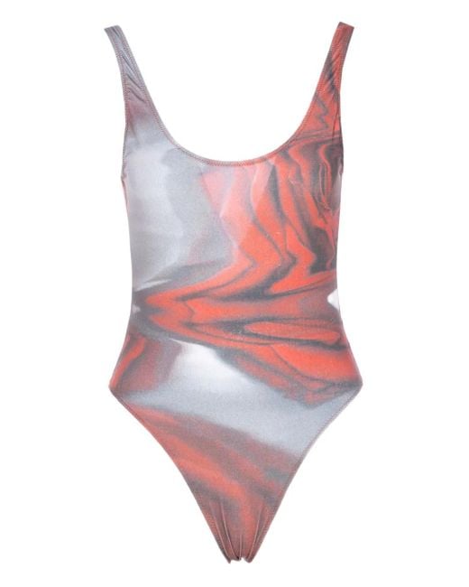 Maillot De Bain À Détails De Volants Jean Paul Gaultier en coloris Pink