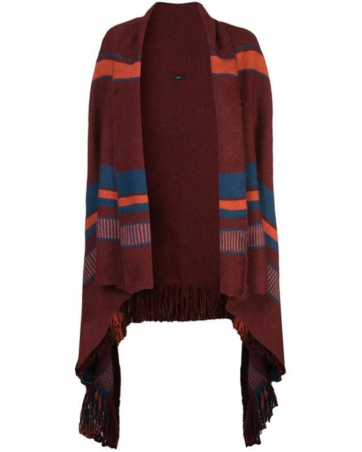 Voz Red Drapierter Überwurf