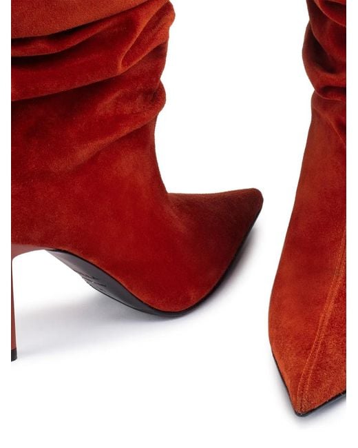 Le Silla Red Bella Slouchy Ankle Boots