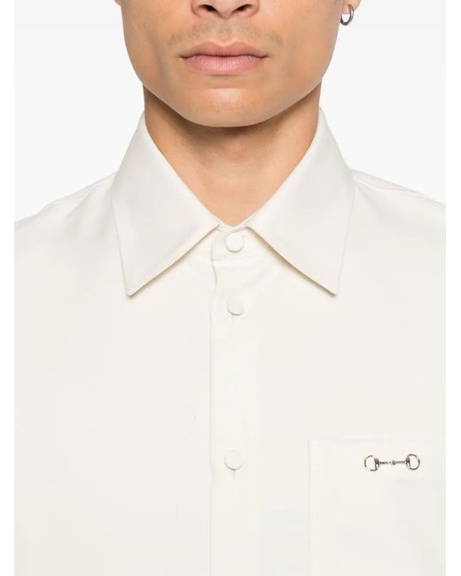 Gucci White Button-Down Shirt for men