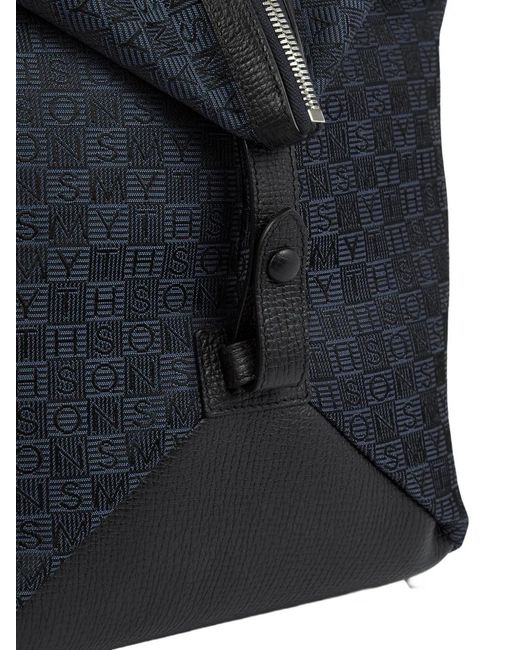 Bolsa de viaje con monograma estampado Smythson de color Blue