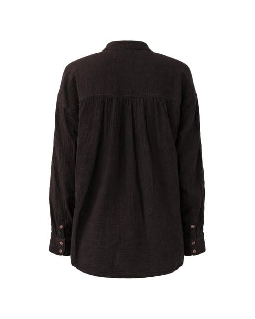 Xirena Black Button Shirt