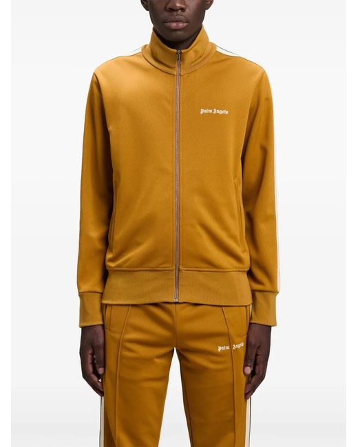 Palm Angels Yellow Logo Track Jacket for men