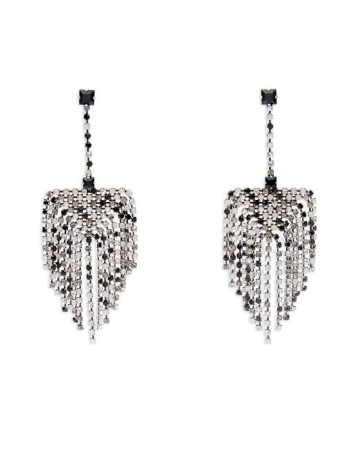 Pendientes Faye con flecos de cristal Isabel Marant de color Metallic