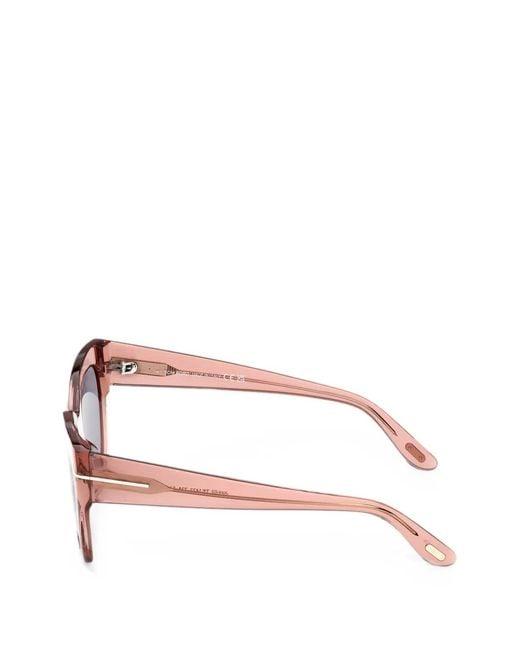 Tom Ford Pink Joni-02 Butterfly-Frame Sunglasses