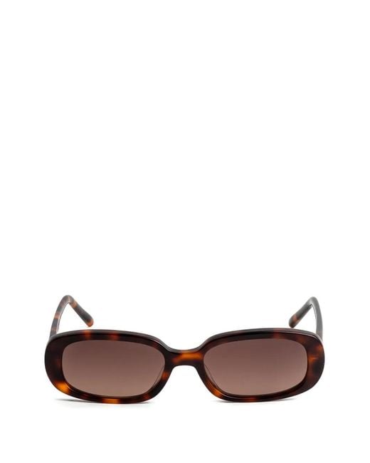 Kaleos Eyehunters Brown Stirling Rectangle-Frame Sunglasses