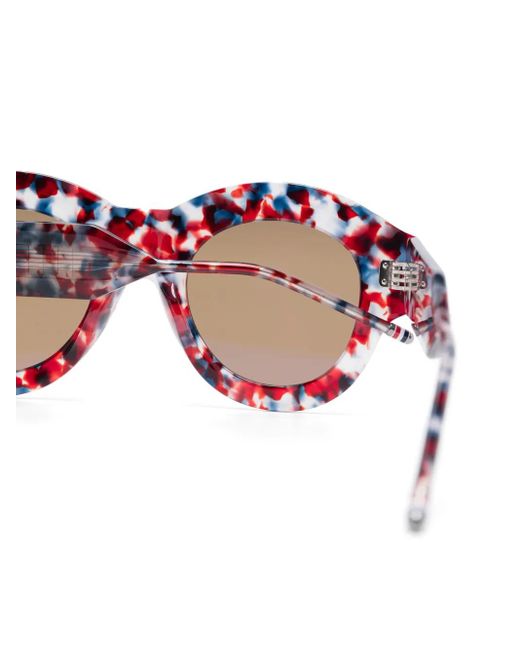 Thom Browne Pink Round-Frame Sunglasses
