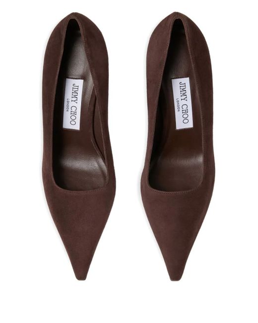 Jimmy Choo 80 Mm Ixia Pumps Met Puntige Neus in het Brown