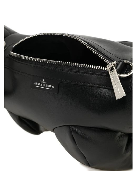 Maison Mihara Yasuhiro Black Dolls Dinosaur Shoulder Bag for men