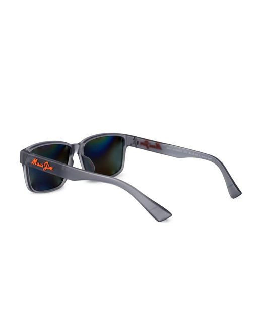 Maui Jim Gray Rectangle Frame Sunglasses for men