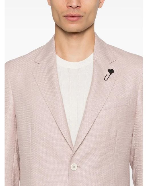 Blazer Con Botones Lardini de hombre de color Pink