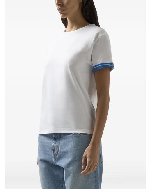 Gcds レディース ホワイト ロゴ Tシャツの通販はau PAY マーケット