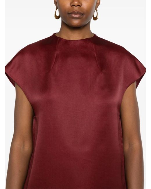 Khaite Red Lohan Maxi Dress