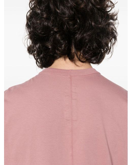 Rick Owens Pink Jumbo Organic Cotton T-shirt for men