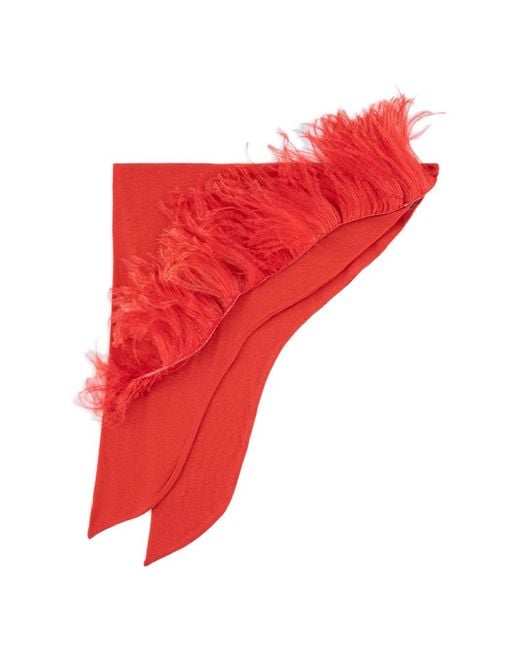 MANURI Red Sissy Headscarf