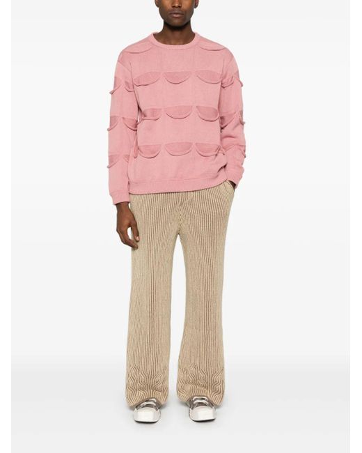 Isa Boulder Pink Allpocket Sweater for men