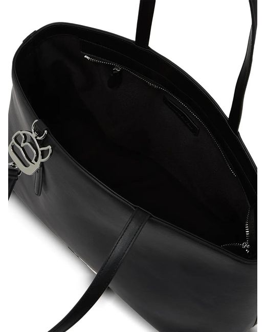 Karl Lagerfeld Black Large Ajustable-Strap Tote Bag