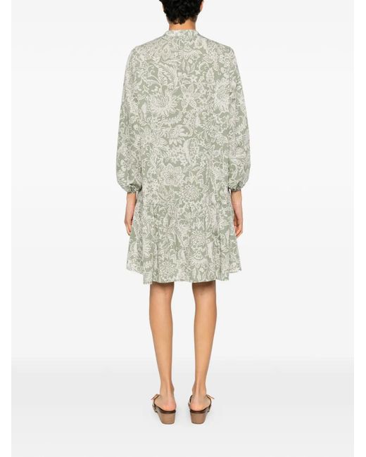 Marc O' Polo White Floral-Print Mini Dress