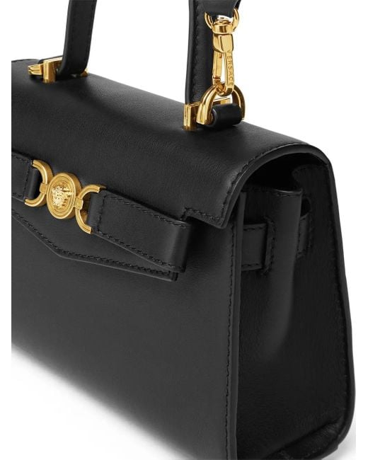 Versace Black Medusa '95 Small Tote Bag