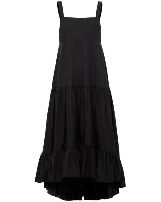 Azeeza Black Griffon Poplin Midi Dress
