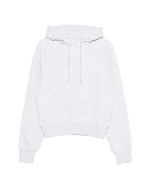 Entire studios White Kangaroo-Pocket Hoodie