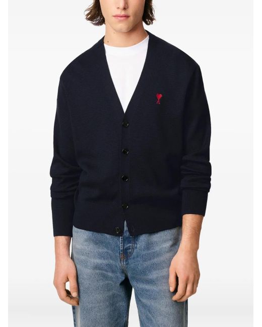 AMI Vest Met Logo in het Blue voor heren