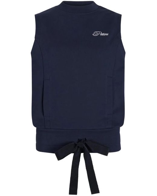Patou ロゴ スウェットシャツ Blue