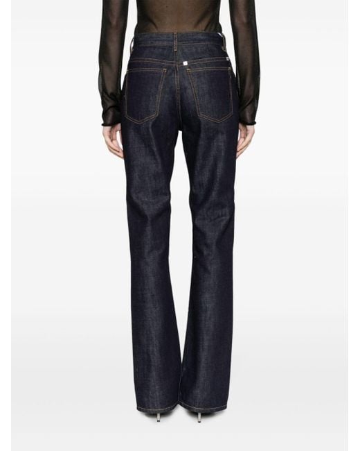 Givenchy Blue Front-slit Flared Jeans