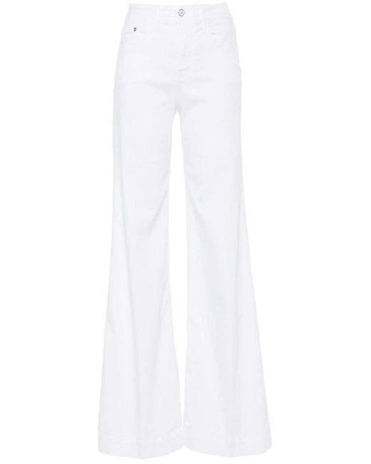 Jacob Cohen Jeans Met Wijde Pijpen in het White