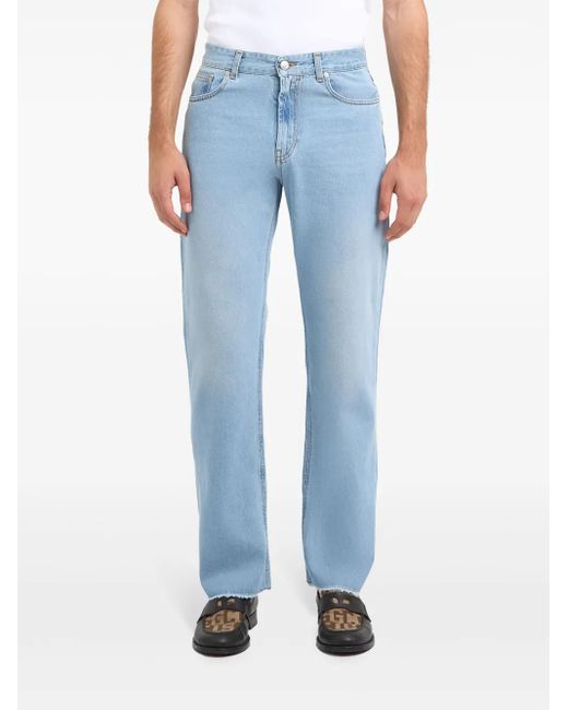 Gcds Blue Wirdo Straight Jeans for men
