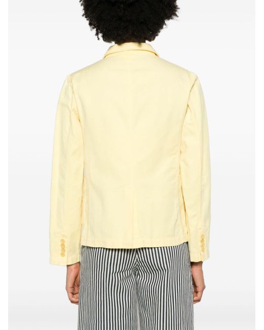 Aspesi Yellow Notch-collar Cotton-blend Military Jacket
