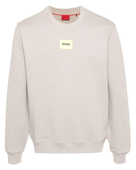 HUGO Sweater Met Logopatch in het White voor heren