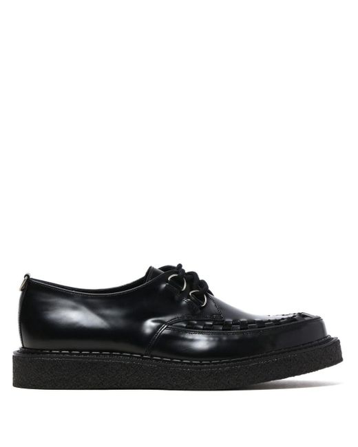 George Cox Black Hatton Leather Derby Shoes for men