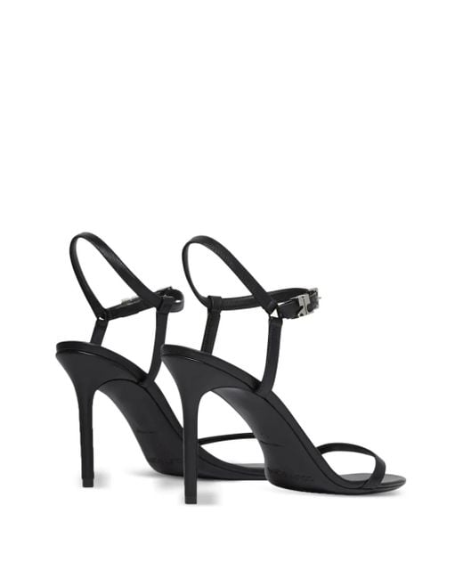 Courreges Black Ac Sandals