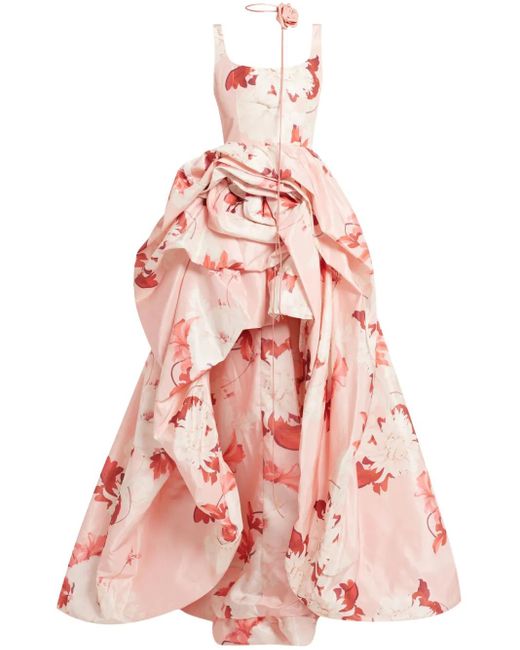 LEO LIN Pink Illiana Rose Gown
