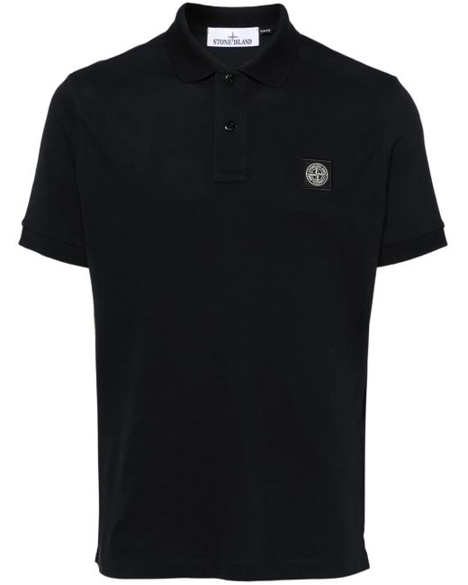 Stone Island Black T-Shirts And Polos for men