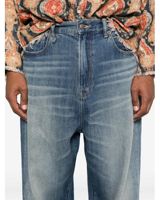 R13 Blue Venti Faded-Effect Jeans for men