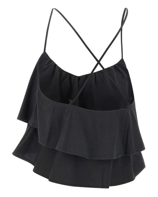 Sun 68 Black Cotton Top