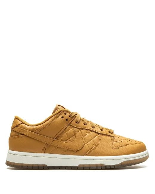 Nike Brown Dunk Low "Quilted Wheat" Sneakers