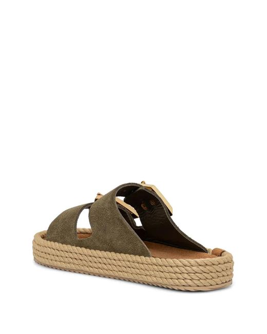Bohonomad Metallic Sydney Buckle-Fastening Rope-Sole Espadrilles