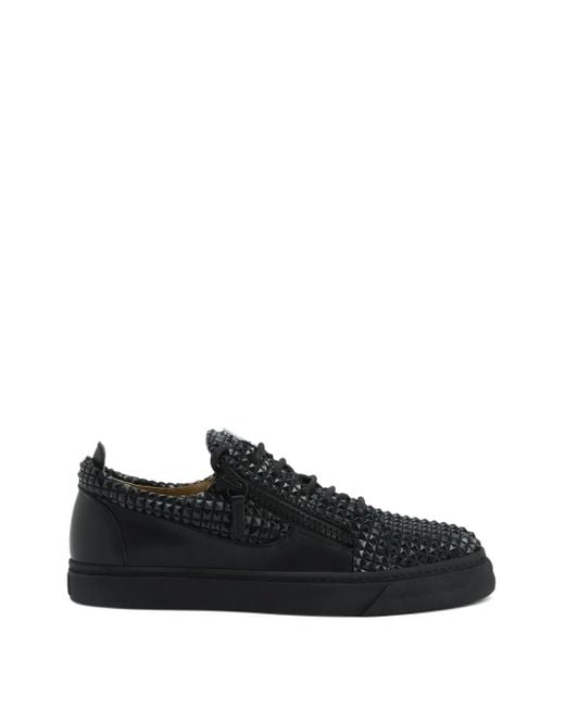 Giuseppe Zanotti Black The Manhattan Sneakers for men