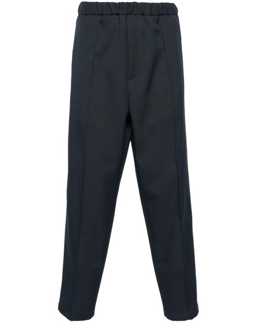 Pantalones ajustados con cinturilla elástica Jil Sander de hombre de color Blue